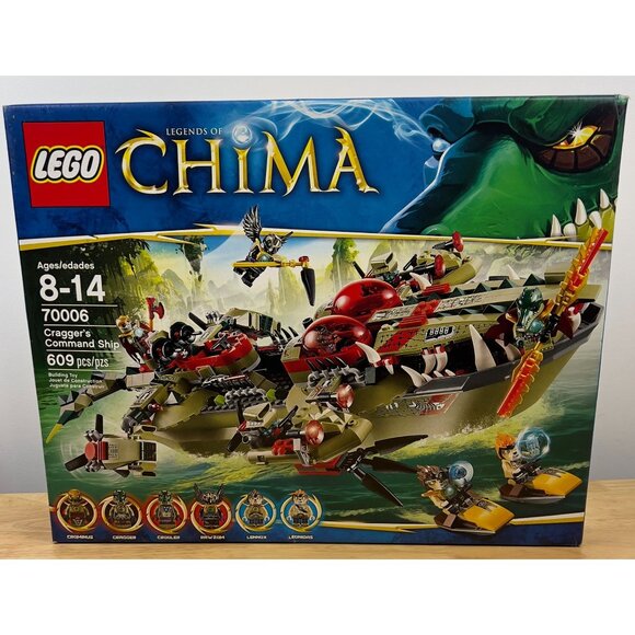 LEGO® Legends of CHIMA® Cragger's Command Ship W/ Minifigures | 70006 New Sealed - Picture 1 of 11